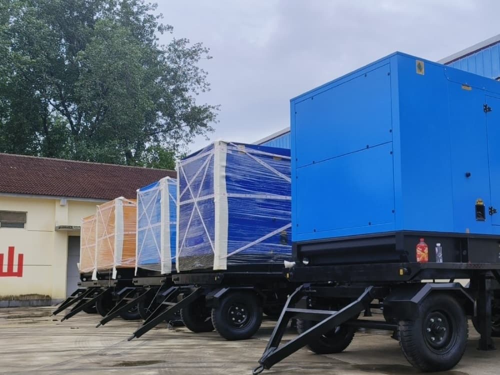 Besten exporta cinco geradores móveis a diesel Weichai para as Filipinas